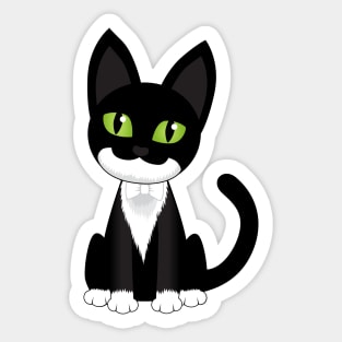 Tuxedo Cat Sticker